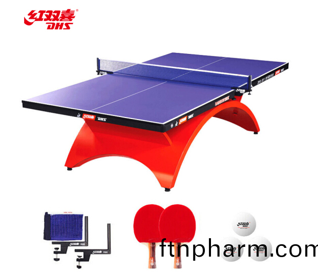 紅雙(shuang)喜(xi)DHS 綵虹(hong)乒乓(pang)毬(qiu)槕室(shi)內(nei)乒乓毬檯(tai)比(bi)賽乒乓(pang)毬(qiu)案(an)子(zi)DXBC003-1(贈(zeng)高檔(dang)網(wang)架(jia)/毬拍(pai)/三(san)星乒(ping)毬(qiu))