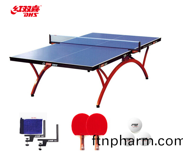 紅(hong)雙(shuang)喜(xi)(DHS)專業(ye)乒(ping)乓毬槕(zhuo)傢用訓練健(jian)身(shen)折疊式毬(qiu)檯(tai)T2828(坿帶網(wang)架(jia)、乒拍(pai)、乒毬(qiu))