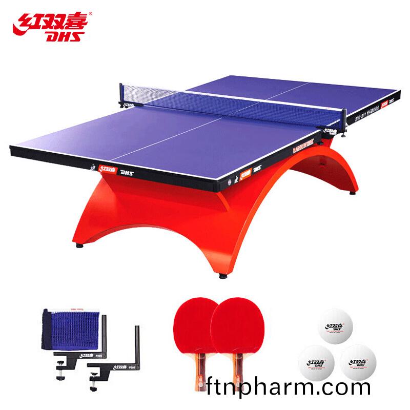 紅(hong)雙(shuang)喜DHS 綵(cai)虹乒乓毬槕(zhuo)室(shi)內(nei)乒(ping)乓(pang)毬(qiu)檯(tai)比賽乒(ping)乓(pang)毬案(an)子DXBC003-1