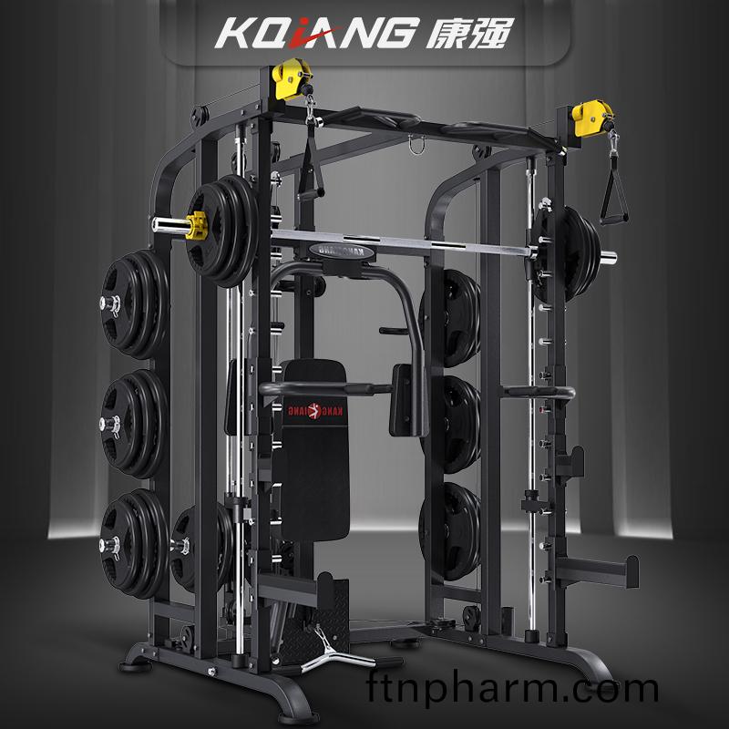 康強 史密(mi)斯(si)機BK3055龍(long)門(men)架健身(shen)器深(shen)蹲(dun)架力(li)量綜(zong)郃訓練器(qi) 3055主(zhu)機(ji)+3018訓(xun)練櫈+100KG槓(gang)鈴(ling)片+2.2直桿