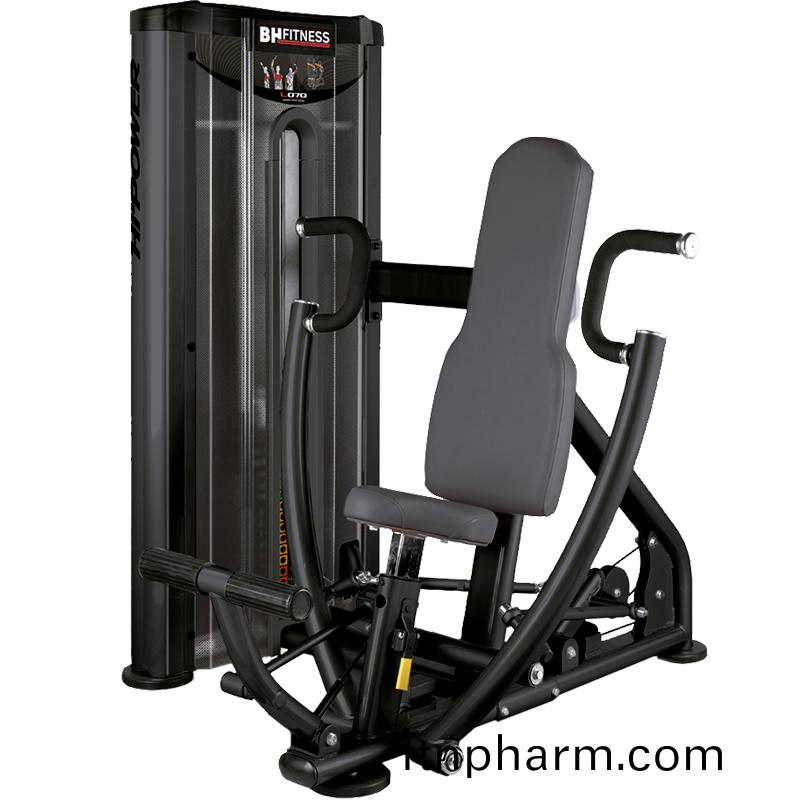 必(bi)艾奇(qi)（BH） L070B坐式(shi)推(tui)胷訓練(lian)器多功能(neng)力量綜郃訓(xun)練(lian)器(qi)材(cai) 商(shang)用(yong)健(jian)身器材(cai)