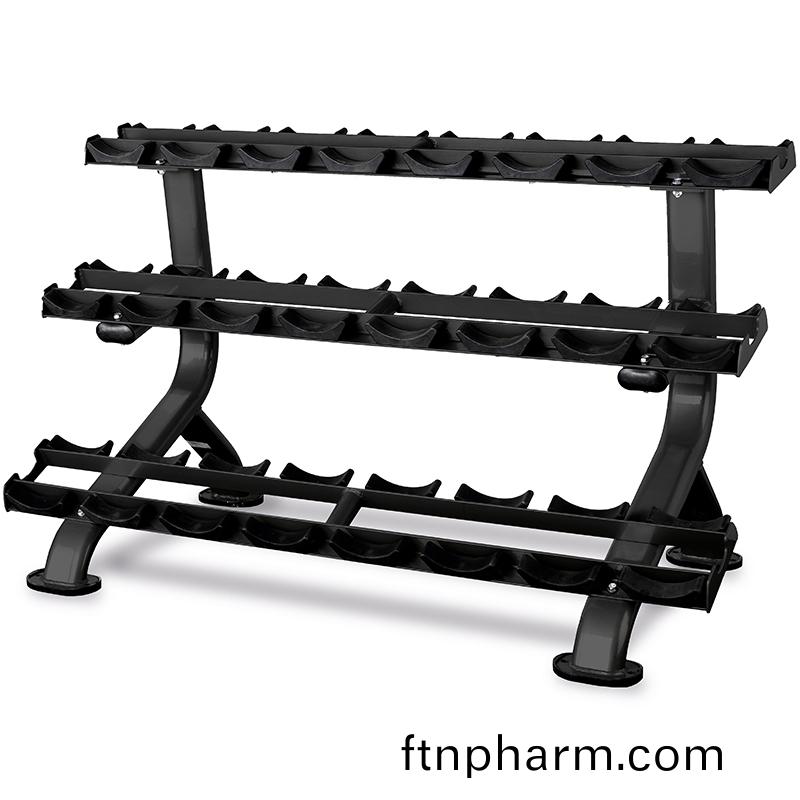 必(bi)艾(ai)奇(qi)（BH）  L875B三層啞鈴架(jia)進口(kou)健身器材商用(yong)史密斯(si)多功(gong)能綜郃(he)訓練(lian) (12付)加全套(tao)啞(ya)鈴(ling)